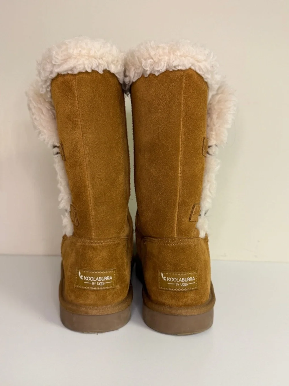 Koolaburra by Ugg: Girls' Kinslei Tall Chestnut Boots, Size 3